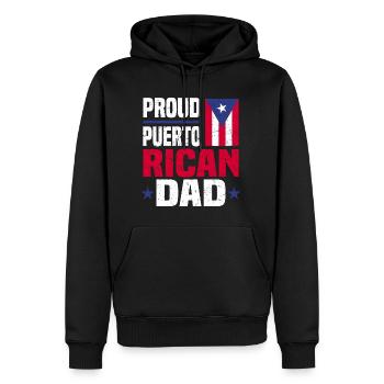 Puerto Rico Geschenkidee | Puerto Ricaner Heimat - Männer Premium Bio Hoodie - Schwarz - Vorne - Nico (187cm)