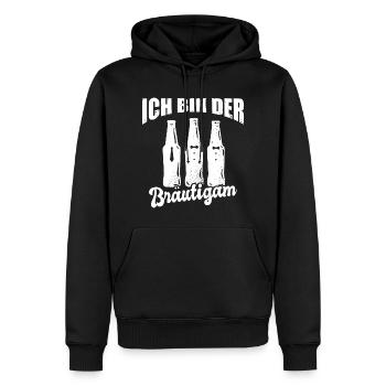 JGA Ich Bin Der Bräutigam Junggesellenabschied - Männer Premium Bio Hoodie - Schwarz - Vorne - Nico (187cm)