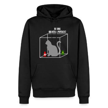 Quantum Physics Science Student Physicist Gift - Men’s Premium Organic Hoodie - black - Front - Nico (187cm)