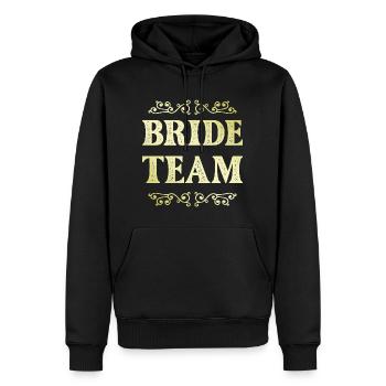 Bride Team - Männer Premium Bio Hoodie - Schwarz - Vorne - Nico (187cm)