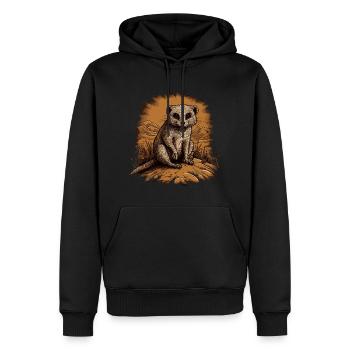 Baby Mongoose Mongoose - Men’s Premium Organic Hoodie - black - Front - Nico (187cm)