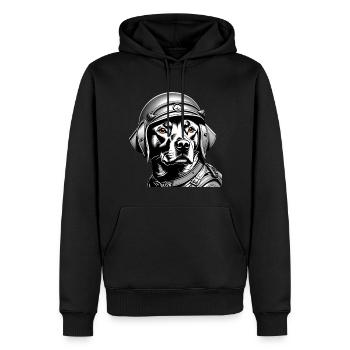 Labrador - Men’s Premium Organic Hoodie - black - Front - Nico (187cm)