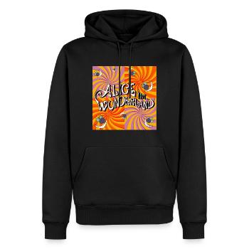 Alice In Wonderland Twisted World - Men’s Premium Organic Hoodie - black - Front - Nico (187cm)