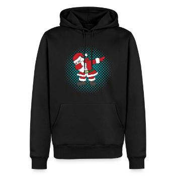 Dabbing Weihnachtsmann Weihnachten Geschenk - Männer Premium Bio Hoodie - Schwarz - Vorne - Nico (187cm)