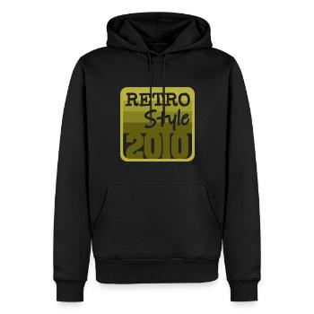 Jahr 2010 - Männer Premium Bio Hoodie - Schwarz - Vorne - Nico (187cm)