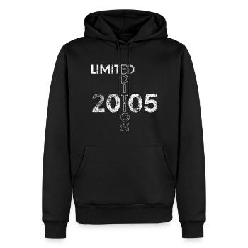 Limited Edition 2005 18. Geburtstag Geschenk - Männer Premium Bio Hoodie - Schwarz - Vorne - Nico (187cm)