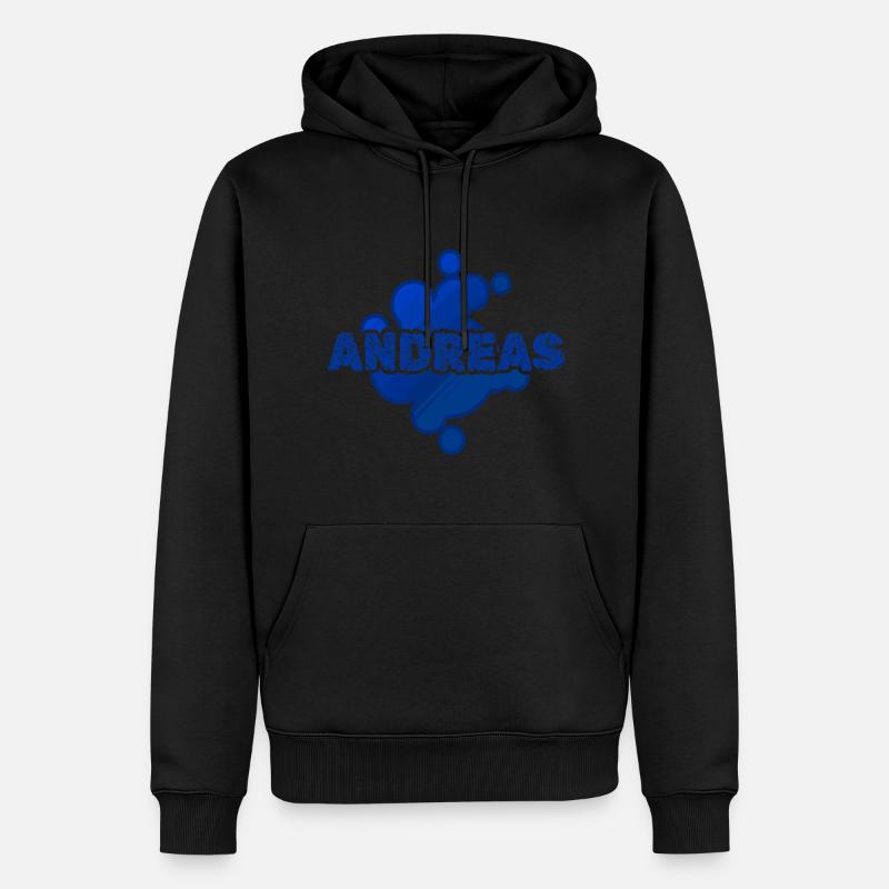 Naissance du bébé Andreas - Sweat à capuche Premium bio Homme - noir