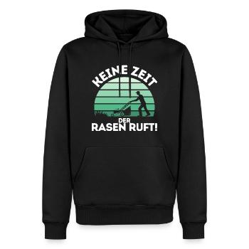 Rasenmäher Rasenpflege Platzwart Rasenflüsterer - Männer Premium Bio Hoodie - Schwarz - Vorne - Nico (187cm)