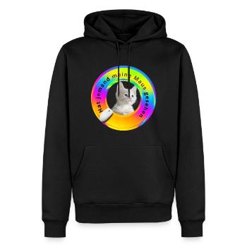 Hat jemand meine Maus gesehen - Männer Premium Bio Hoodie - Schwarz - Vorne - Nico (187cm)