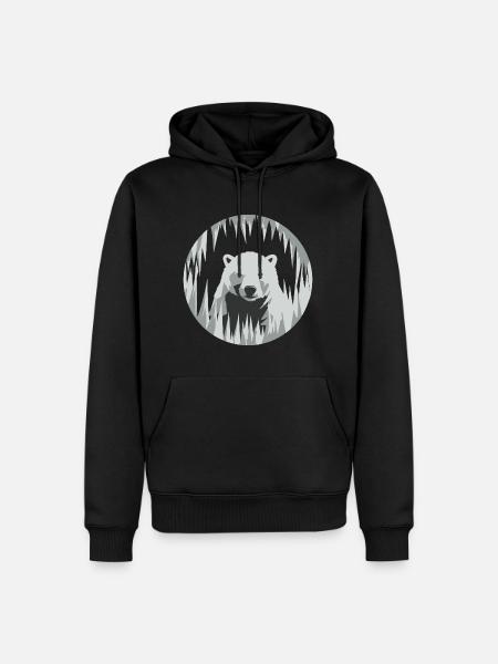 Polar bear - Men’s Premium Organic Hoodie - black