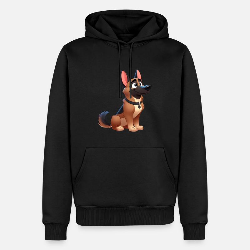 Malinois 13 - Männer Premium Bio Hoodie - Schwarz