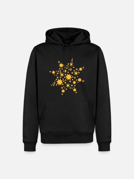 Stars - Men’s Premium Organic Hoodie - black