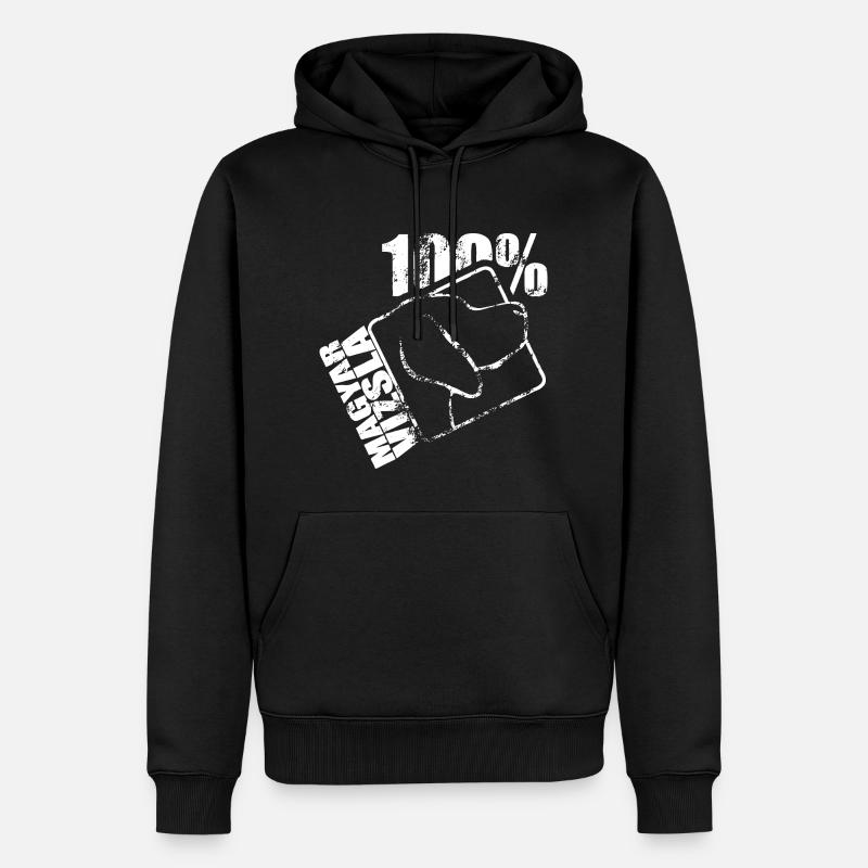 MAGYAR VIZSLA 100 - Sweat à capuche Premium bio Homme - noir