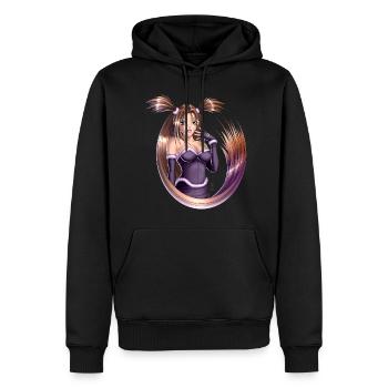 Anime Pigtails - Männer Premium Bio Hoodie - Schwarz - Vorne - Nico (187cm)