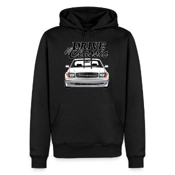 W126 conduire le classique - Sweat à capuche Premium bio Homme - noir - Devant - Nico (187cm)