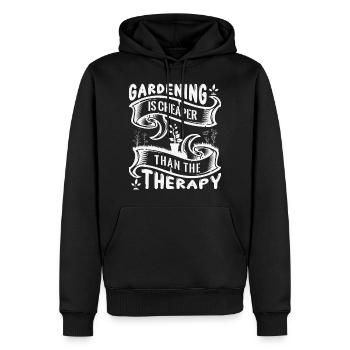 Jardiniers amateurs, jardiniers de fruits et légumes - Sweat à capuche Premium bio Homme - noir - Devant - Nico (187cm)