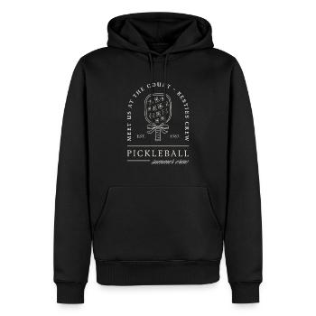 Pickleball Sommer Beste Freunde Mädchen Crew Humor - Männer Premium Bio Hoodie - Schwarz - Vorne - Nico (187cm)