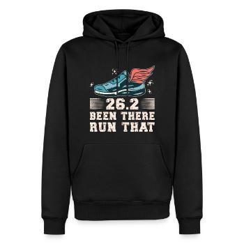 26.2 Been There Run That Marathon - Männer Premium Bio Hoodie - Schwarz - Vorne - Nico (187cm)