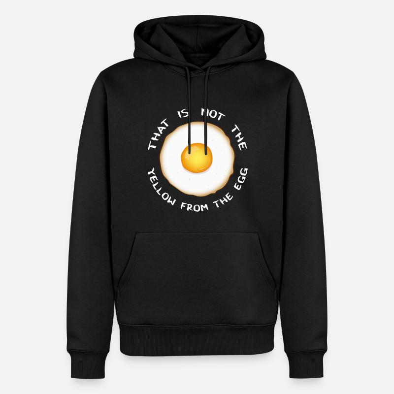 Yellow from the egg - Männer Premium Bio Hoodie - Schwarz