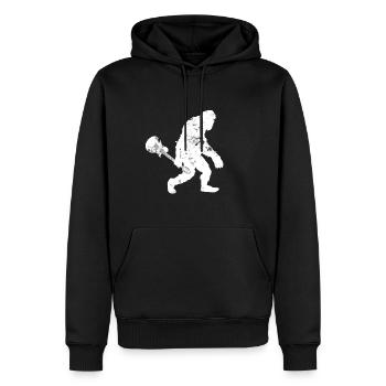 Guitariste Yeti Design Rocker Guitare électrique - Sweat à capuche Premium bio Homme - noir - Devant - Nico (187cm)
