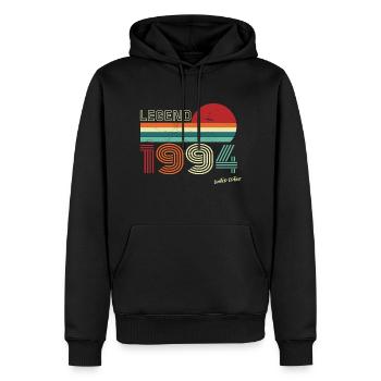 Legend 1994 Birthday Shirt Gift Anniversary - Men’s Premium Organic Hoodie - black - Front - Nico (187cm)