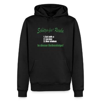 Schützenfest Regeln - Männer Premium Bio Hoodie - Schwarz - Vorne - Nico (187cm)