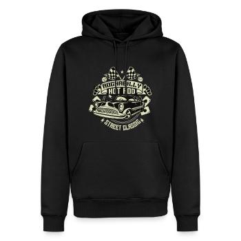 Rockabilly Hot Rod - Sweat à capuche Premium bio Homme - noir - Devant - Nico (187cm)