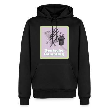 Kniffel Deutsche Gambling - Männer Premium Bio Hoodie - Schwarz - Vorne - Nico (187cm)