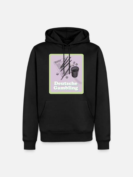 Kniffel Deutsche Gambling - Männer Premium Bio Hoodie - Schwarz