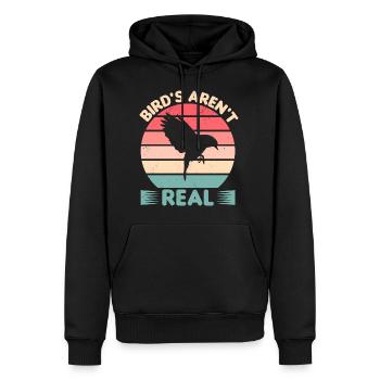 Vögel sind nicht wirklich lustig Vogelbeobachtung Vogelbeobachtung Vogelbeobachtung - Männer Premium Bio Hoodie - Schwarz - Vorne - Nico (187cm)