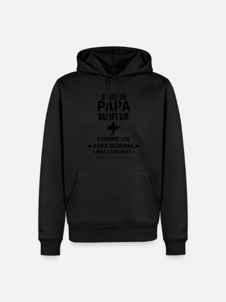 surfeur exceptionnel - Sweat à capuche Premium bio Homme -