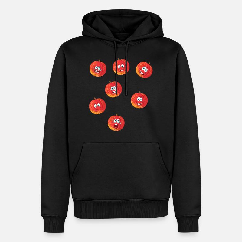 Nectarine - Sweat à capuche Premium bio Homme - noir