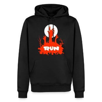 Zombie Friedhof Horror Grab Emo Gamer 666 Comic - Männer Premium Bio Hoodie - Schwarz - Vorne - Nico (187cm)