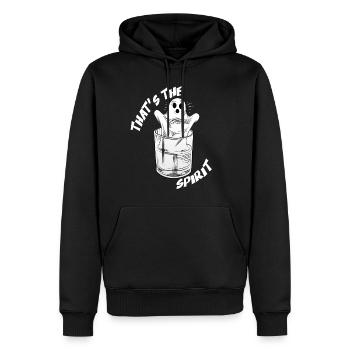 C’est l’ Halloween Ghost Drôle - Sweat à capuche Premium bio Homme - noir - Devant - Nico (187cm)