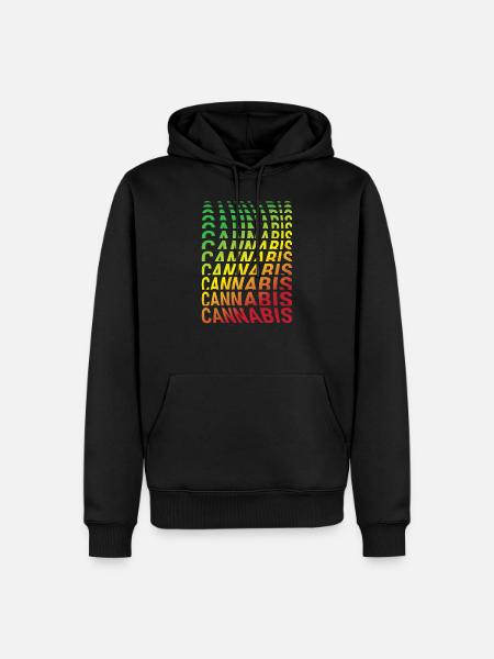 cannabis cannabis rasta - Men’s Premium Organic Hoodie - black