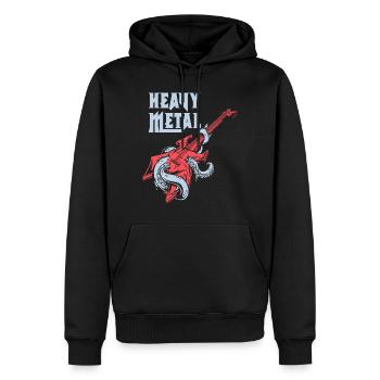 Heavy Metal Gitarre Musik Musiker Rock Roll - Männer Premium Bio Hoodie - Schwarz - Vorne - Nico (187cm)