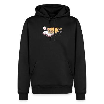 One More Chapter - Men’s Premium Organic Hoodie - black - Front - Nico (187cm)