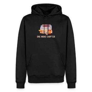 One More Chapter - Men’s Premium Organic Hoodie - black - Front - Nico (187cm)