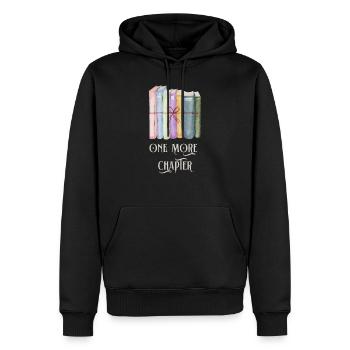 One More Chapter - Men’s Premium Organic Hoodie - black - Front - Nico (187cm)