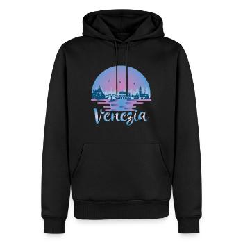 Venedig Venedig Skyline Italien Reisen Italien - Männer Premium Bio Hoodie - Schwarz - Vorne - Nico (187cm)