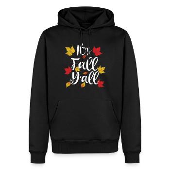 Es ist Herbst, ihr alle - Männer Premium Bio Hoodie - Schwarz - Vorne - Nico (187cm)