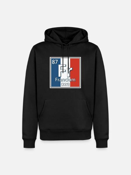 Francium Element Periodic Table - Men’s Premium Organic Hoodie - black