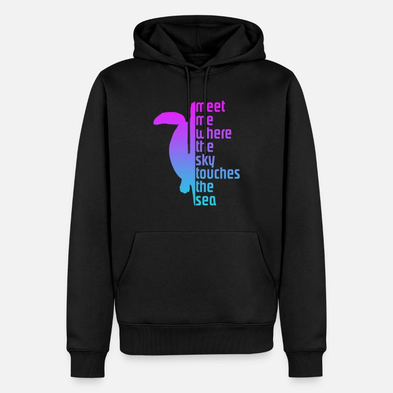 Turtle Schildkröte - Männer Premium Bio Hoodie - Schwarz