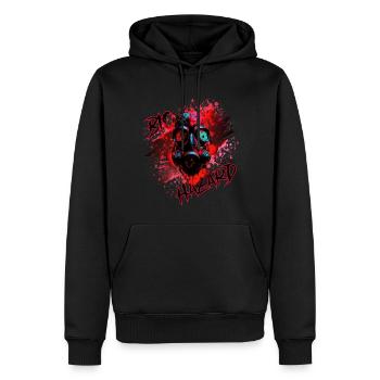 Gaz mask red - Sweat à capuche Premium bio Homme - noir - Devant - Nico (187cm)