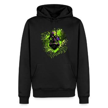 Gaz mask green - Sweat à capuche Premium bio Homme - noir - Devant - Nico (187cm)