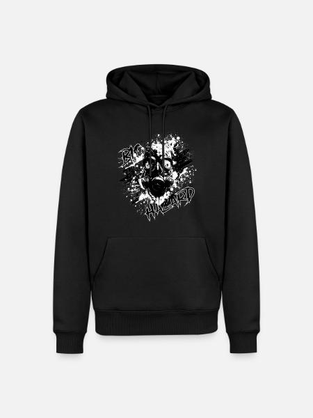 Gaz mask BandW - Sweat à capuche Premium bio Homme - noir
