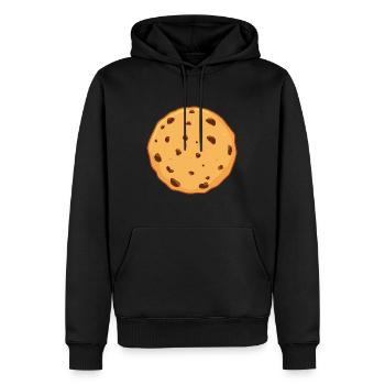 Schokoladenstückchen-Keks - Männer Premium Bio Hoodie - Schwarz - Vorne - Nico (187cm)