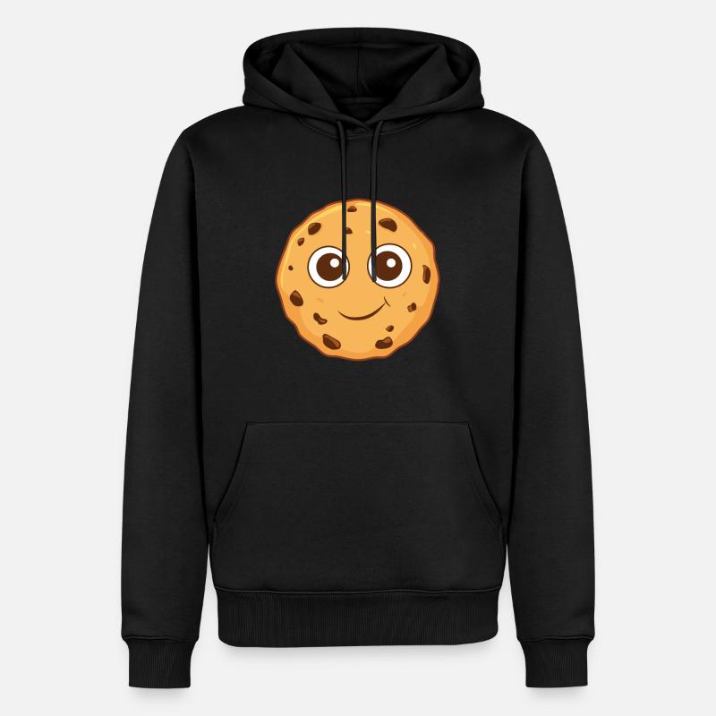 Biscuit aux pépites de chocolat - Sweat à capuche Premium bio Homme - noir