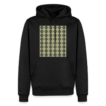 + - Sweat à capuche Premium bio Homme - noir - Devant - Nico (187cm)