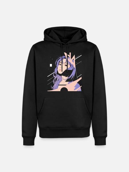 Nostalgie de l'espace ✨ - Sweat à capuche Premium bio Homme - noir